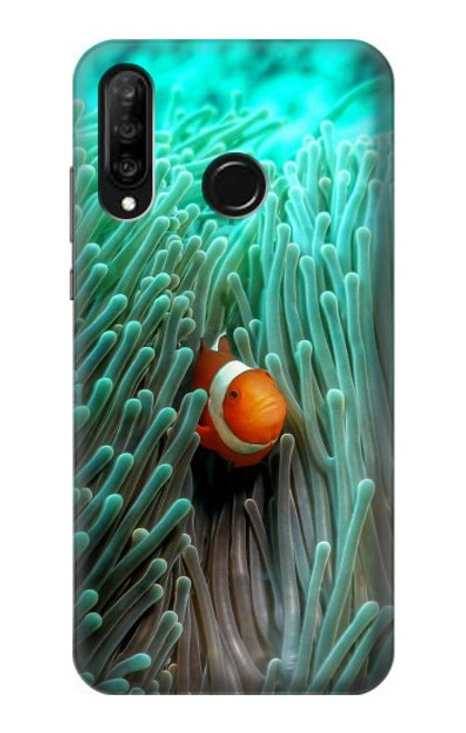 S3893 Poisson-clown Ocellaris Etui Coque Housse pour Huawei P30 lite