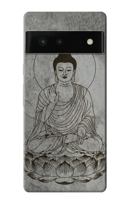 S3873 Dessin au trait Bouddha Etui Coque Housse pour Google Pixel 6