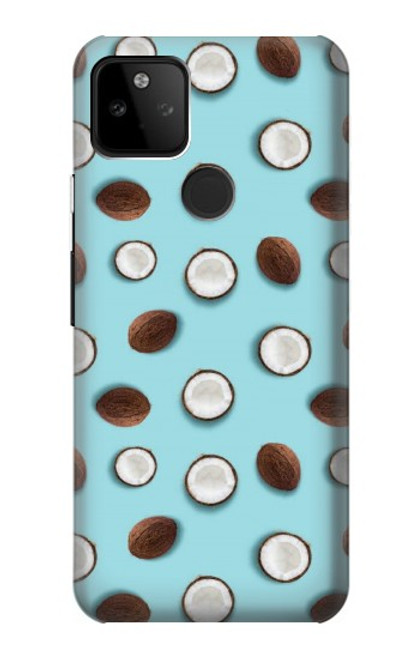 S3860 Motif à pois de noix de coco Etui Coque Housse pour Google Pixel 5A 5G