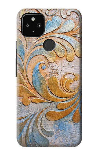 S3875 Tapis vintage en toile Etui Coque Housse pour Google Pixel 4a 5G