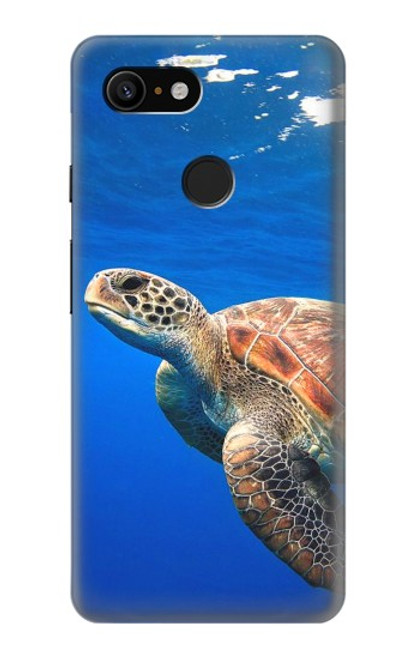 S3898 Tortue de mer Etui Coque Housse pour Google Pixel 3