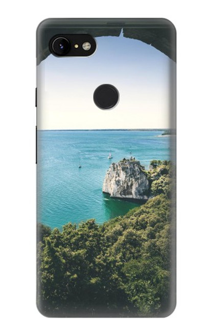 S3865 Europe Plage Duino Italie Etui Coque Housse pour Google Pixel 3 XL