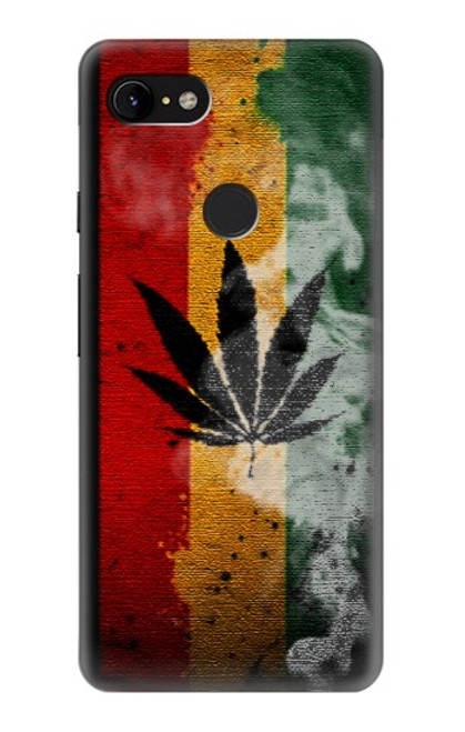 S3890 Drapeau Rasta Reggae Fumée Etui Coque Housse pour Google Pixel 3 XL