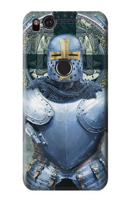 S3864 Templier Médiéval Chevalier Armure Lourde Etui Coque Housse pour Google Pixel 2