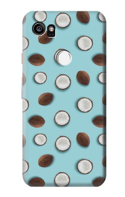 S3860 Motif à pois de noix de coco Etui Coque Housse pour Google Pixel 2 XL