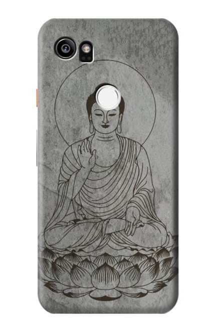 S3873 Dessin au trait Bouddha Etui Coque Housse pour Google Pixel 2 XL