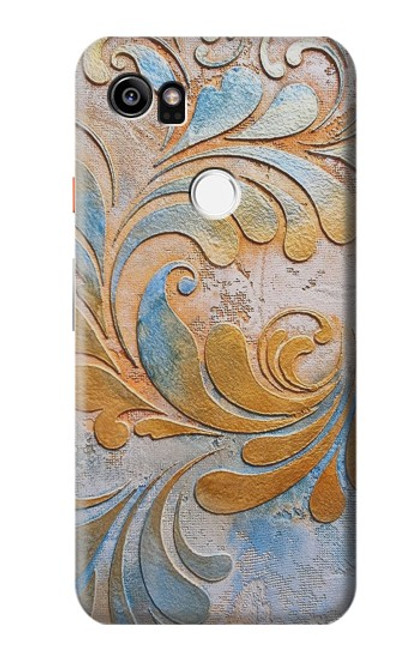 S3875 Tapis vintage en toile Etui Coque Housse pour Google Pixel 2 XL