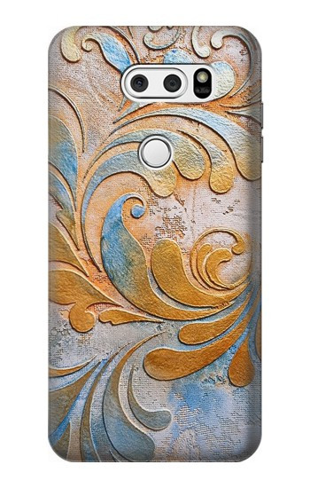 S3875 Tapis vintage en toile Etui Coque Housse pour LG V30, LG V30 Plus, LG V30S ThinQ, LG V35, LG V35 ThinQ