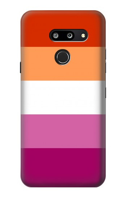 S3887 Drapeau de la fierté lesbienne Etui Coque Housse pour LG G8 ThinQ