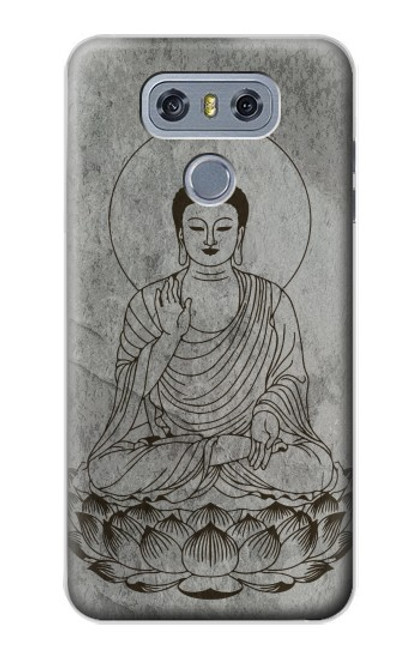 S3873 Dessin au trait Bouddha Etui Coque Housse pour LG G6