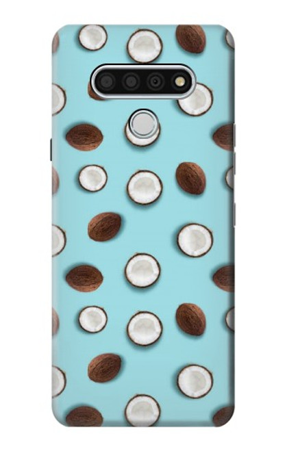 S3860 Motif à pois de noix de coco Etui Coque Housse pour LG Stylo 6