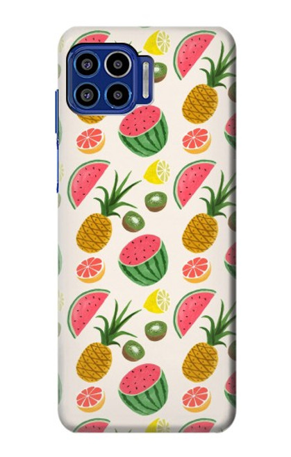 S3883 Motif de fruits Etui Coque Housse pour Motorola One 5G