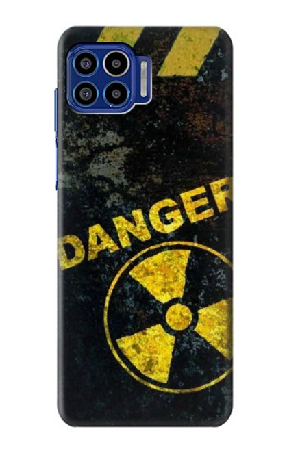 S3891 Risque nucléaire Danger Etui Coque Housse pour Motorola One 5G