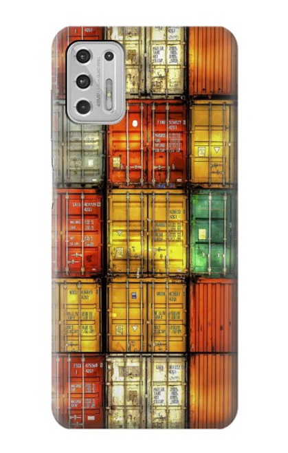 S3861 Bloc de conteneur coloré Etui Coque Housse pour Motorola Moto G Stylus (2021)