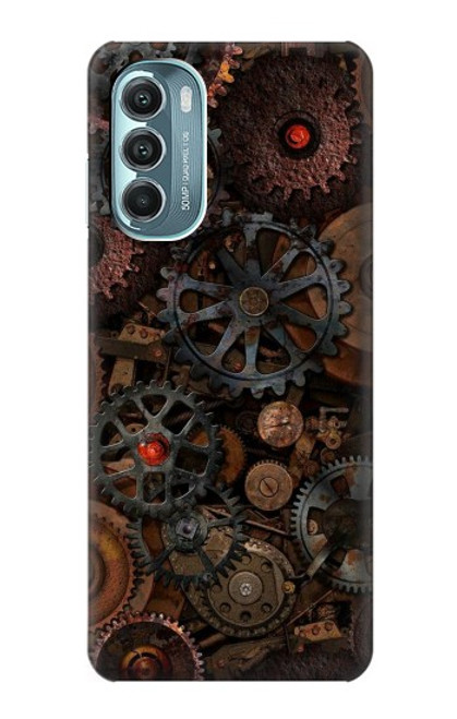 S3884 Engrenages Mécaniques Steampunk Etui Coque Housse pour Motorola Moto G Stylus 5G (2022)