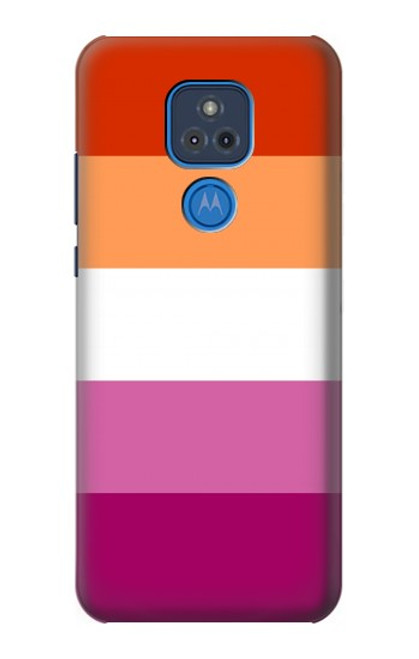 S3887 Drapeau de la fierté lesbienne Etui Coque Housse pour Motorola Moto G Play (2021)