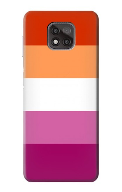 S3887 Drapeau de la fierté lesbienne Etui Coque Housse pour Motorola Moto G Power (2021)