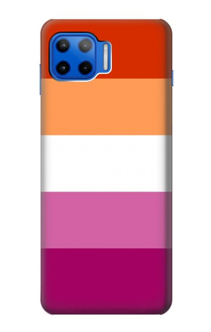 S3887 Drapeau de la fierté lesbienne Etui Coque Housse pour Motorola Moto G 5G Plus