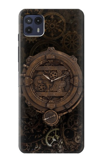 S3902 Horloge Steampunk Etui Coque Housse pour Motorola Moto G50 5G