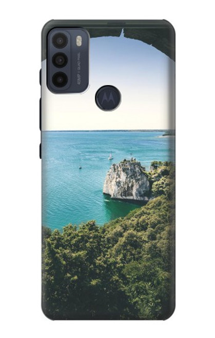 S3865 Europe Plage Duino Italie Etui Coque Housse pour Motorola Moto G50