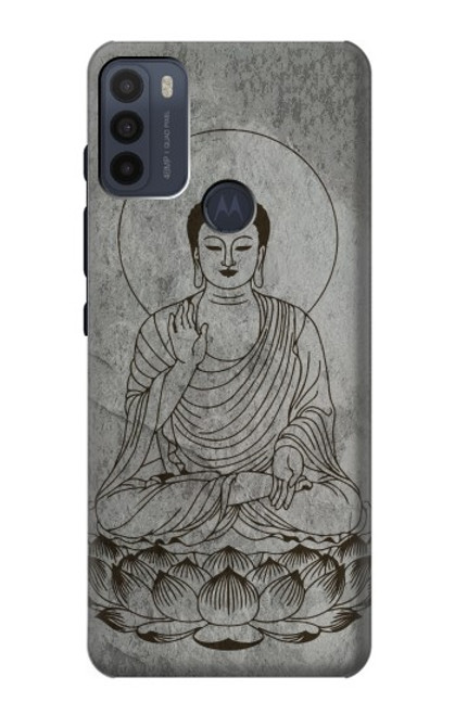 S3873 Dessin au trait Bouddha Etui Coque Housse pour Motorola Moto G50