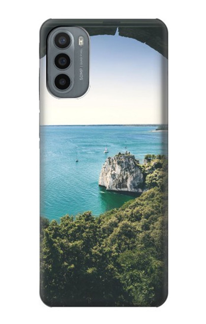 S3865 Europe Plage Duino Italie Etui Coque Housse pour Motorola Moto G31