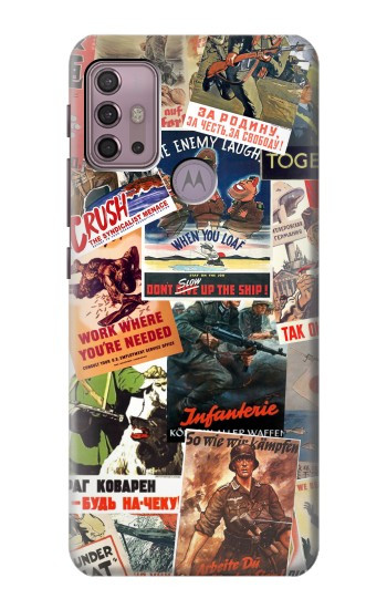 S3905 Affiche vintage de l'armée Etui Coque Housse pour Motorola Moto G30, G20, G10