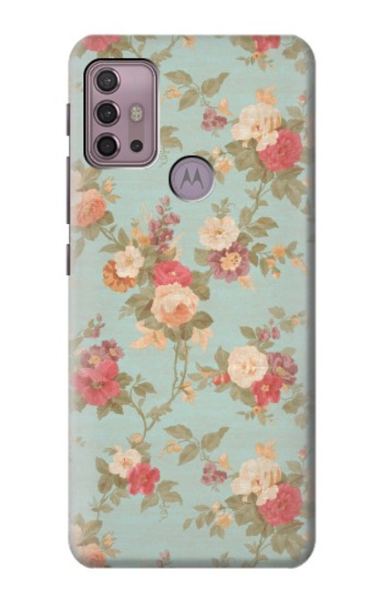 S3910 Rosier millésimé Etui Coque Housse pour Motorola Moto G30, G20, G10