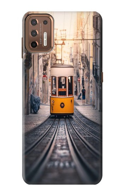 S3867 Tramways à Lisbonne Etui Coque Housse pour Motorola Moto G9 Plus