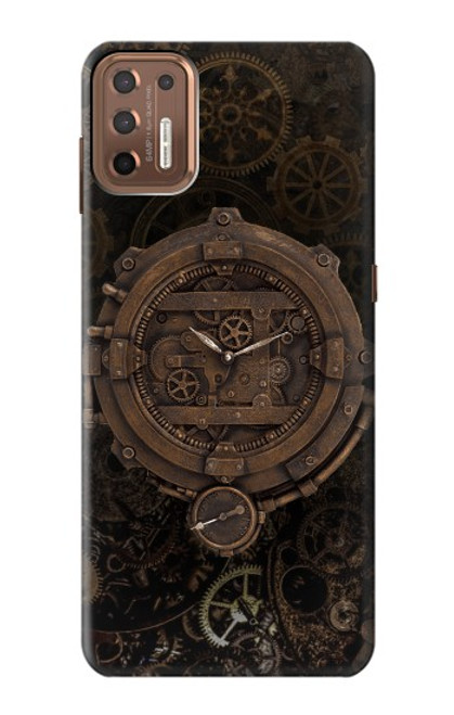 S3902 Horloge Steampunk Etui Coque Housse pour Motorola Moto G9 Plus