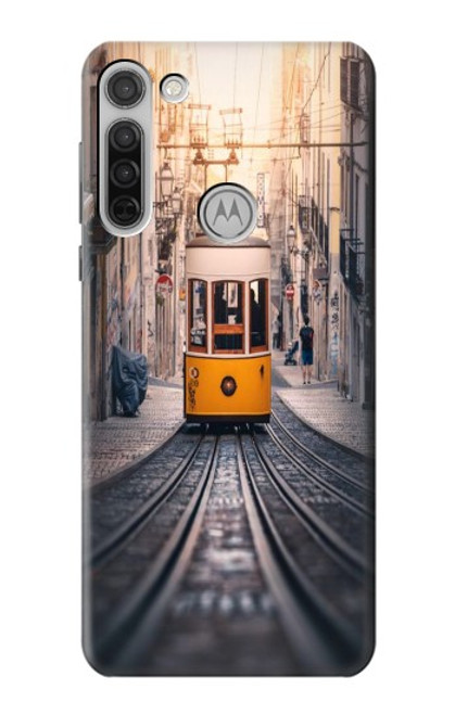 S3867 Tramways à Lisbonne Etui Coque Housse pour Motorola Moto G8