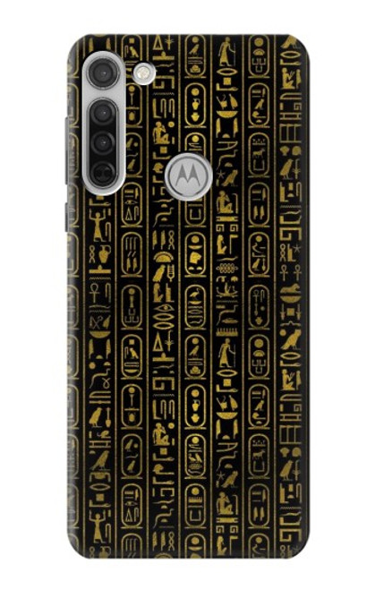 S3869 Hiéroglyphe égyptien antique Etui Coque Housse pour Motorola Moto G8