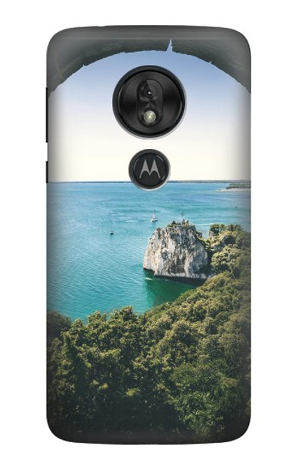 S3865 Europe Plage Duino Italie Etui Coque Housse pour Motorola Moto G7 Power