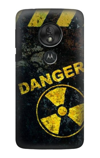 S3891 Risque nucléaire Danger Etui Coque Housse pour Motorola Moto G7 Power