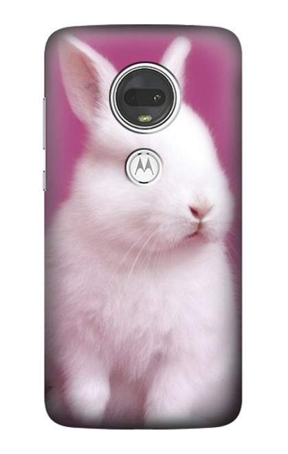 S3870 Mignon bébé lapin Etui Coque Housse pour Motorola Moto G7, Moto G7 Plus