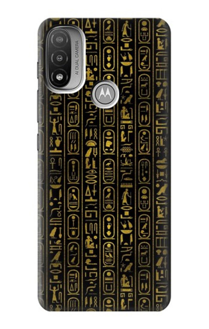 S3869 Hiéroglyphe égyptien antique Etui Coque Housse pour Motorola Moto E20,E30,E40