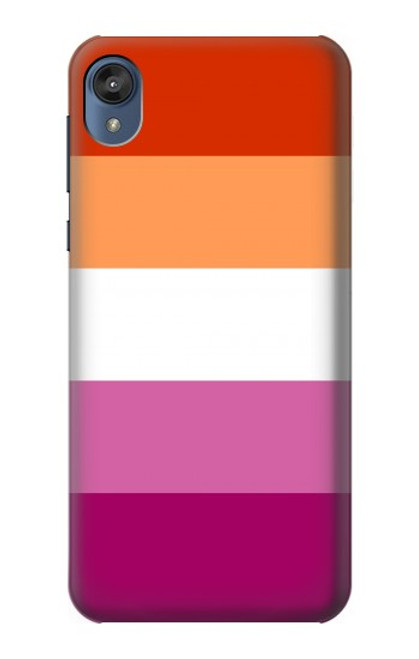 S3887 Drapeau de la fierté lesbienne Etui Coque Housse pour Motorola Moto E6, Moto E (6th Gen)