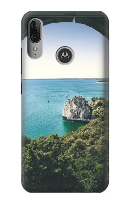 S3865 Europe Plage Duino Italie Etui Coque Housse pour Motorola Moto E6 Plus, Moto E6s