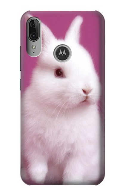 S3870 Mignon bébé lapin Etui Coque Housse pour Motorola Moto E6 Plus, Moto E6s