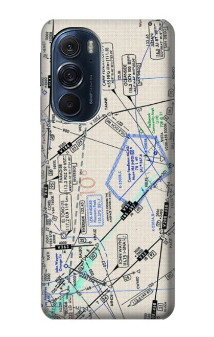 S3882 Carte de vol en route Etui Coque Housse pour Motorola Edge X30