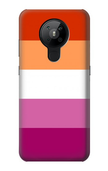 S3887 Drapeau de la fierté lesbienne Etui Coque Housse pour Nokia 5.3