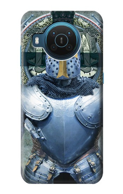 S3864 Templier Médiéval Chevalier Armure Lourde Etui Coque Housse pour Nokia X20