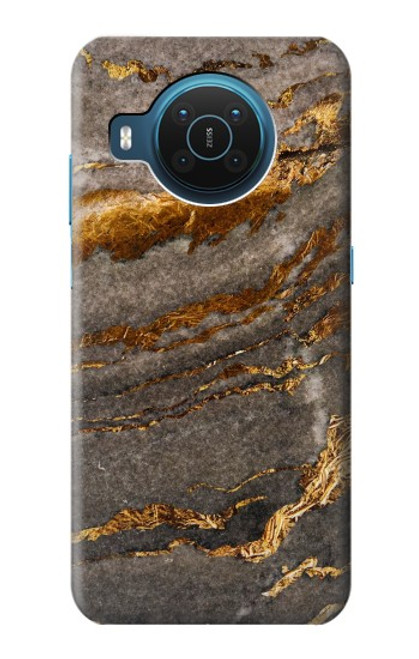 S3886 Rocher de marbre gris Etui Coque Housse pour Nokia X20