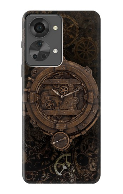 S3902 Horloge Steampunk Etui Coque Housse pour OnePlus Nord 2T