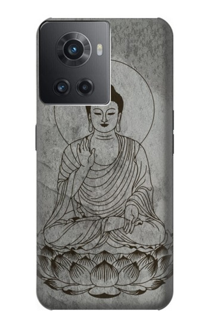 S3873 Dessin au trait Bouddha Etui Coque Housse pour OnePlus 10R