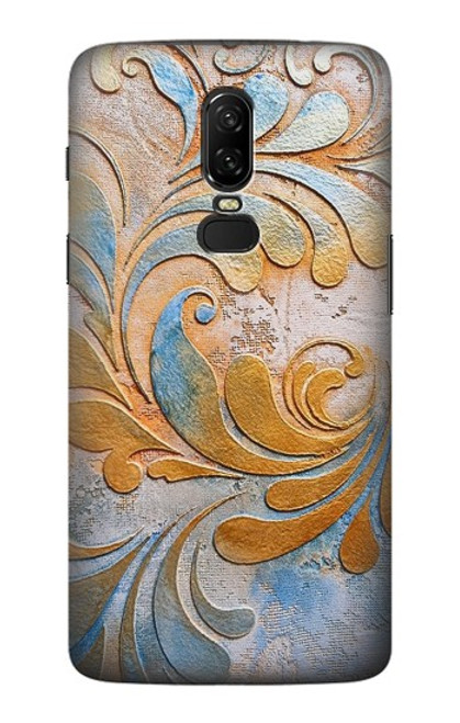 S3875 Tapis vintage en toile Etui Coque Housse pour OnePlus 6