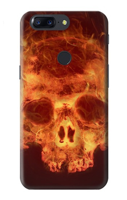 S3881 Crâne de feu Etui Coque Housse pour OnePlus 5T