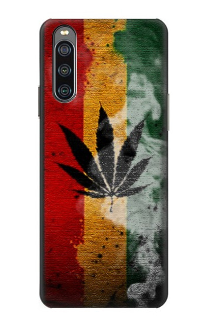 S3890 Drapeau Rasta Reggae Fumée Etui Coque Housse pour Sony Xperia 10 IV