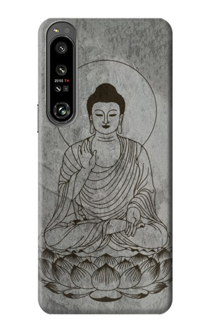 S3873 Dessin au trait Bouddha Etui Coque Housse pour Sony Xperia 1 IV