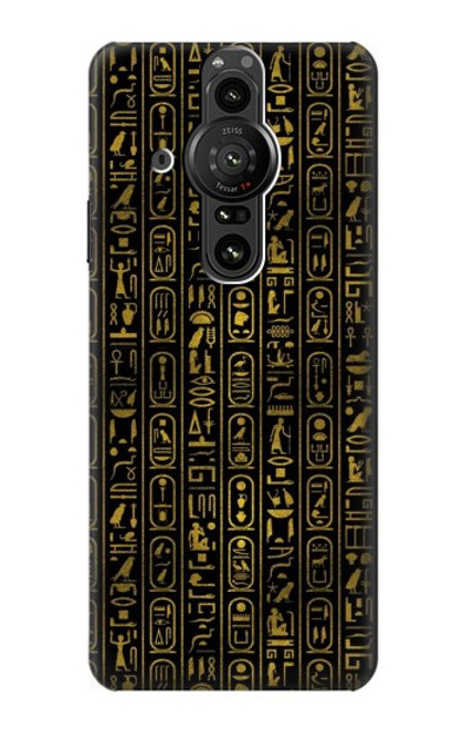 S3869 Hiéroglyphe égyptien antique Etui Coque Housse pour Sony Xperia Pro-I